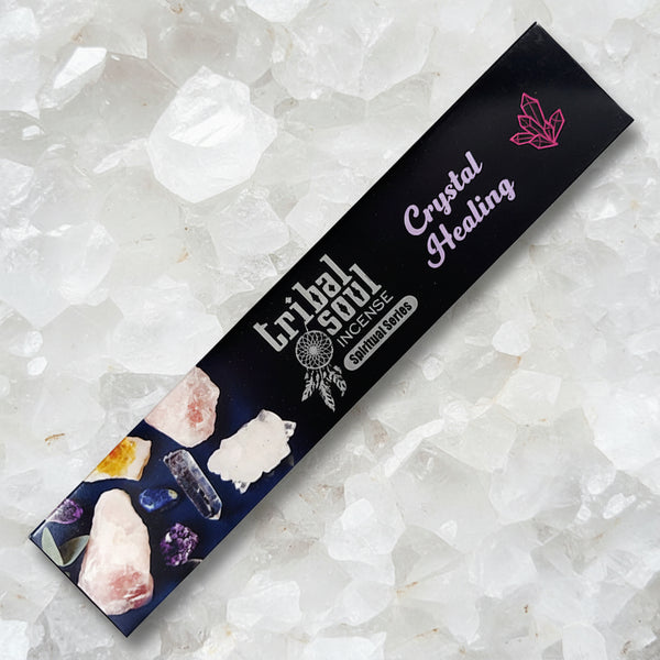 Tribal Soul Crystal Healing Incense Sticks with ceramic holder - Spiritual Series