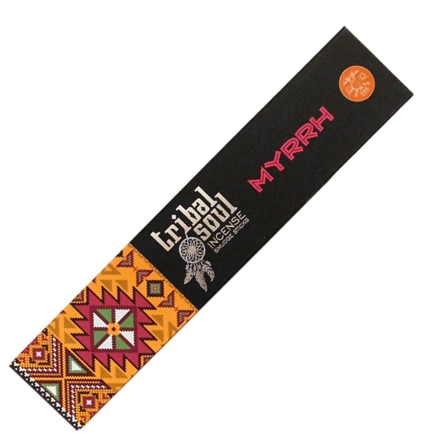 Tribal Soul Myrrh Incense Sticks - warm spicy balsamic resin aroma