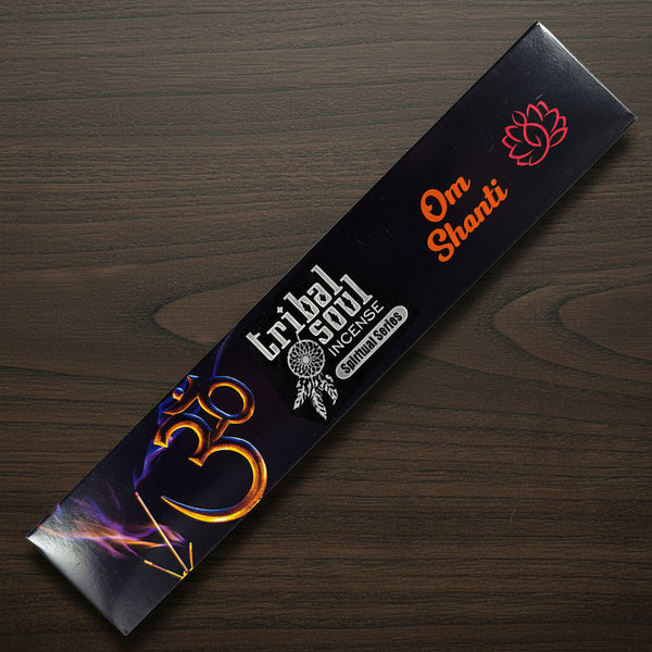 Tribal Soul Om Shanti Incense Sticks with ceramic holder - Spiritual Series