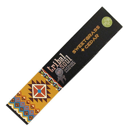 Tribal Soul Sweetgrass and Cedar Incense Sticks - vanilla-like sweetgrass and cedar blend