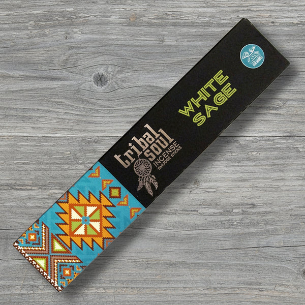 Tribal Soul White Sage Incense Sticks - clean resinous white sage aroma