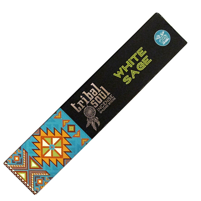 Tribal Soul White Sage Incense Sticks - clean resinous white sage aroma