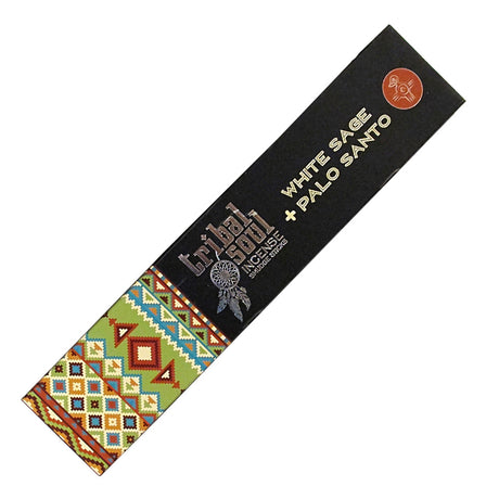 Tribal Soul White Sage and Palo Santo Incense Sticks - dual-herb purification blend