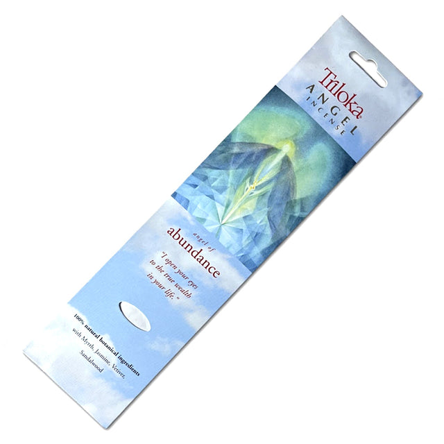Triloka Angel of Abundance Incense Sticks for meditation, prayer, and relaxation.