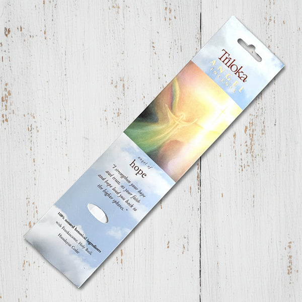 Triloka Angel of Hope Incense Sticks for meditation, prayer, and reflection.