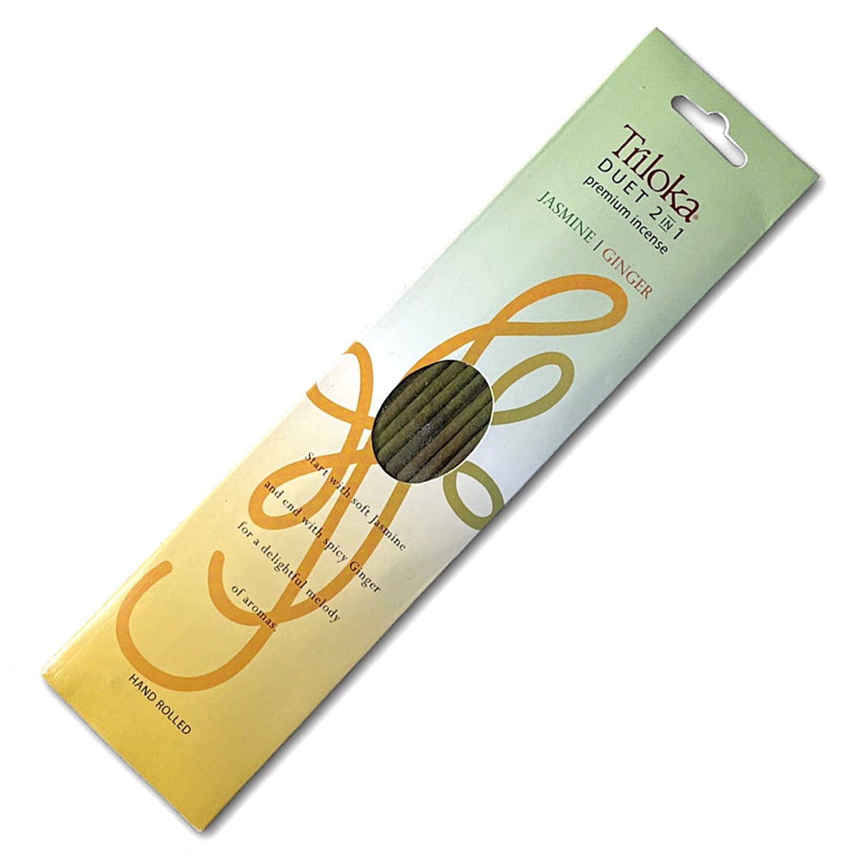 Triloka Duet Jasmine-Ginger Incense Sticks for meditation, relaxation, and daily reset.