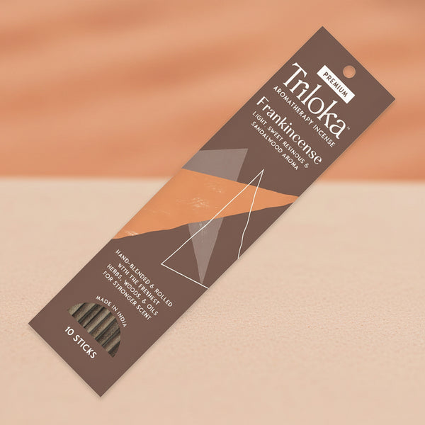 Triloka Frankincense Premium Incense Sticks for meditation, relaxation, and daily spiritual practice.