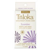 Triloka Jasmine Incense Cones for meditation, relaxation, and sensual home fragrance use.