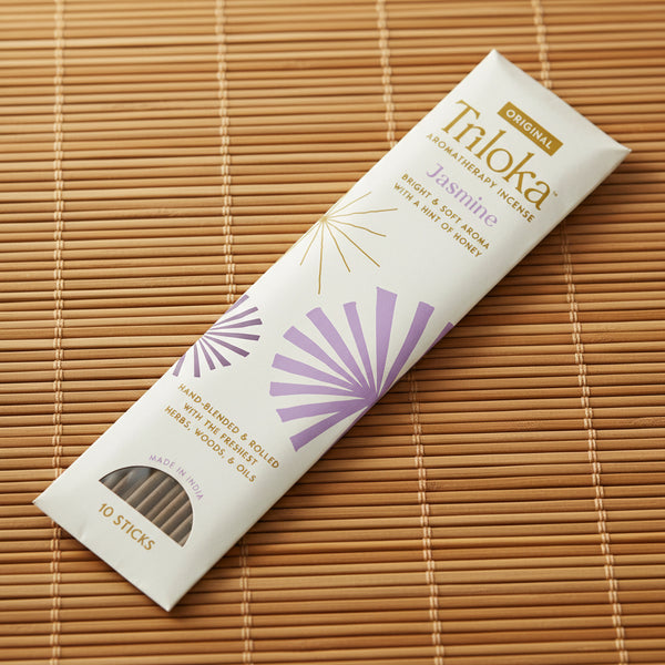 Triloka Jasmine Original Incense Sticks for meditation, relaxation, and daily home fragrance use.