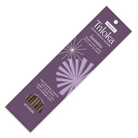 Triloka Jasmine Premium Incense Sticks for meditation, relaxation, and daily home fragrance use.