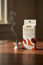 Triloka Sandalwood Fire Incense Cones for meditation, relaxation, and daily aromatherapy use.