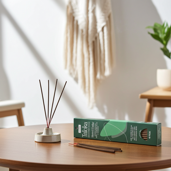 Triloka Sierra Cedar premium incense sticks for home fragrance, meditation, and relaxation use.