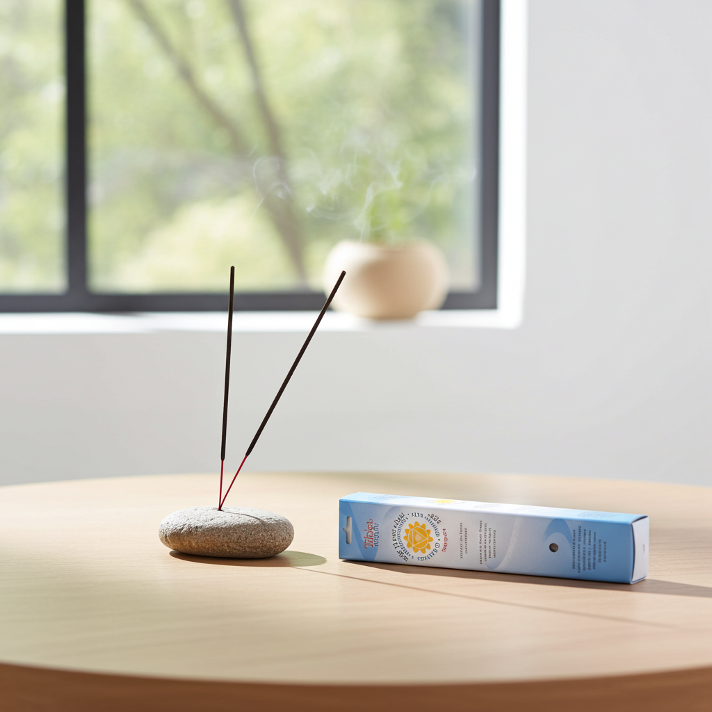Triloka Solar Plexus Chakra incense sticks pack for energy work, mindfulness practice, and sacred space use.