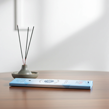 Triloka Throat Chakra aromatherapy incense sticks for relaxation, throat chakra work, and mindful breathing.