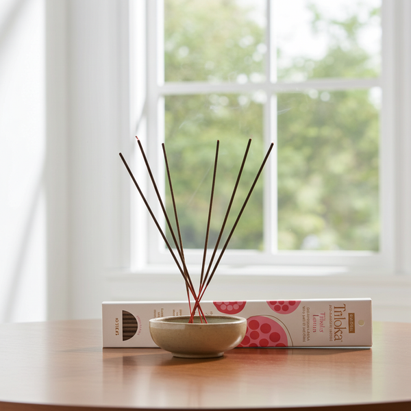 Triloka Tibetan Lotus Original incense sticks for meditation, relaxation, and spiritual home fragrance use.