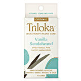 Triloka Vanilla Sandalwood Incense Cones for meditation, relaxation, and daily aromatherapy use.