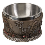 Triple Goddess altar smudge bowl for holding burning sage, palo santo, and ritual herbs.
