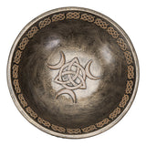 Triple Goddess offering bowl for ritual offerings and altar use, detail view