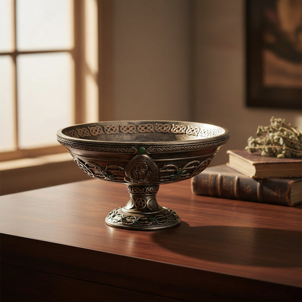 Triple Goddess offering bowl for ritual offerings and altar use, front view