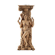 Triple Goddess Tea-Light Holder for altar and candle display, front view