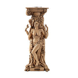Triple Goddess Tea-Light Holder for altar and candle display, front view