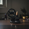 Triple Moon backflow cone burner incense holder for cascading smoke display