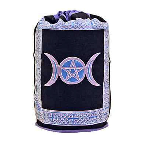 Triple Moon Backpack featuring a triple moon goddess design