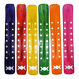 Triple Moon colorful painted wood ash catcher for incense stick burning