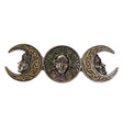Triple Moon Goddess Maiden Mother Crone wall plaque for altar and home decor