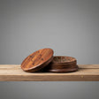 Triple Moon Herb Grinder hardwood two-piece grinder for herb preparation, ritual, and daily use.
