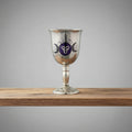Triple Moon Stainless Steel Chalice for ritual and ceremonial drinkware use