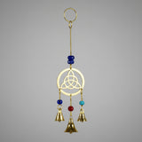 Triquetra bell chime for altar and porch decor