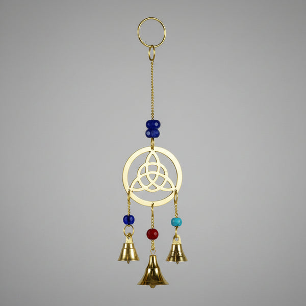 Triquetra bell chime for altar and porch decor