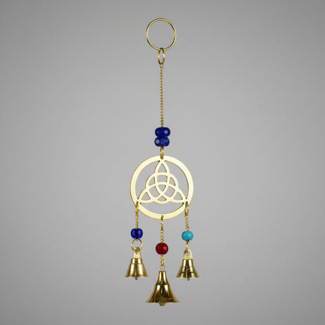 Triquetra bell chime for altar and porch decor