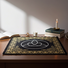 Celtic Triquetra altar cloth decorative ritual cloth for altar setup, prayer work, and sacred space use.