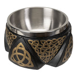Triquetra sage burning bowl for smudging rituals, energy cleansing, and sacred space purification.