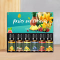 Tropical Escape fragrance oil set, six 10ml bottles in a printed presentation box.