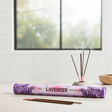 Tulasi Lavender agarbatti incense sticks for meditation, prayer, and calming room fragrance.