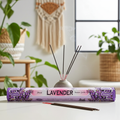 Tulasi Lavender incense sticks for home fragrance, relaxation, and daily aromatherapy use.