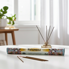 Tulasi Patchouli incense sticks pack for meditation, aromatherapy, and daily incense burning.