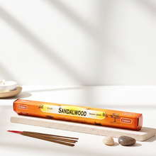 Tulasi Sandalwood incense sticks for home fragrance, meditation, and daily relaxation.