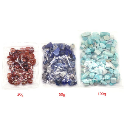 Tumbled Agate & Quartz Healing Crystal Chips for meditation, crafts, and crystal healing.
