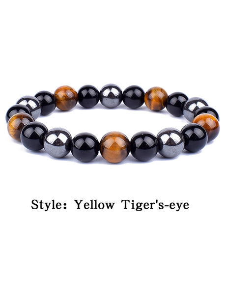 OAIITE Turkish Evil Eye jewelry bracelet with Tiger Eye stones for protective charm use and daily outfit styling.