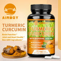 Turmeric Curcumin 95% capsules bottle supplement for antioxidant support, daily wellness, and routine health maintenance.
