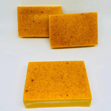 Turmeric Lemon Kojic Acid Soap packaging display for brightening and skin cleansing.