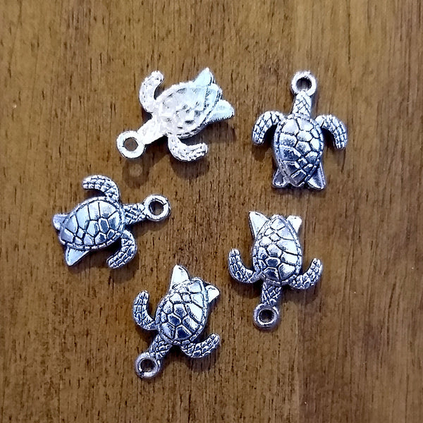 Turtle Charm pendant for jewelry making and altar decoration