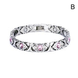 Twisted metal Magnetic Energy Bangle bracelet for daily wrist styling, casual wear, and accessory use.