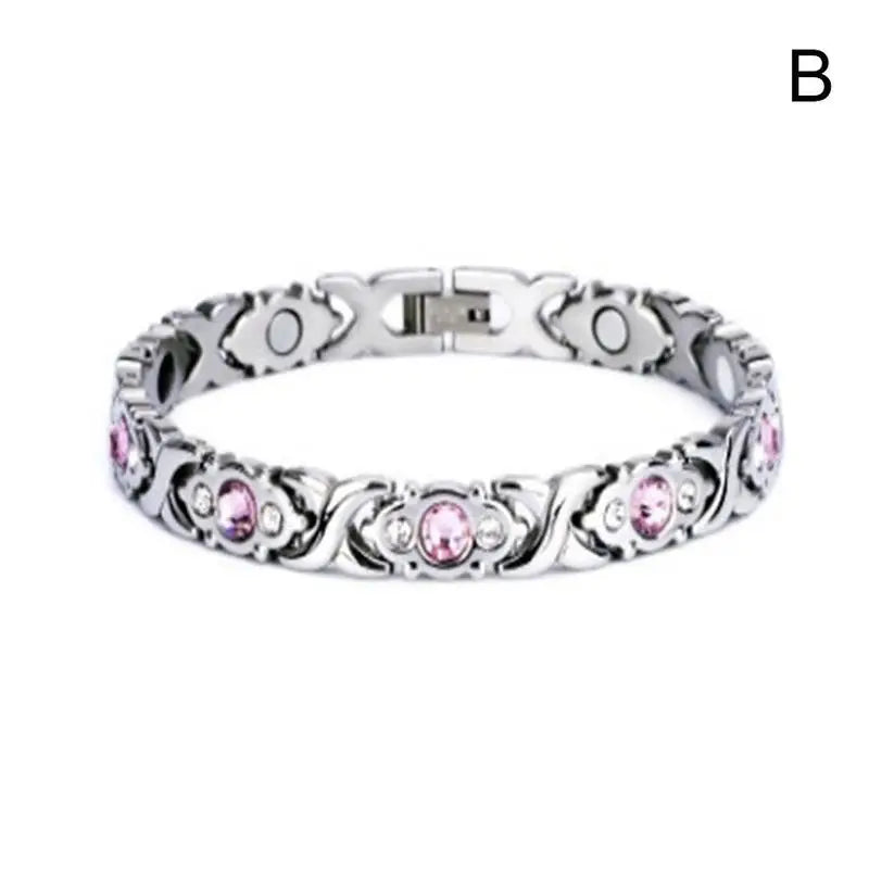 Twisted metal Magnetic Energy Bangle bracelet for daily wrist styling, casual wear, and accessory use.
