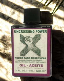 Uncrossing Power Wish Oil spiritual oil bottle for prayer, intention setting, and cleansing rituals.