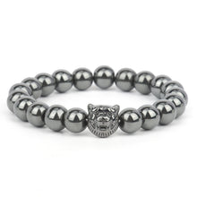 Unisex Magnetic Hematite stretch bracelet for daily wrist support styling, comfortable all-day wear, and simple fashion accessorizing.